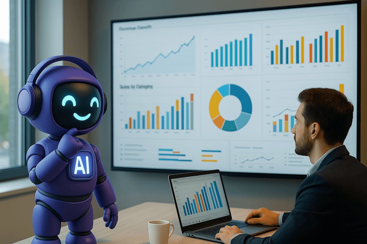 Illustrazione di soluzioni di intelligenza artificiale per AI aziende Torino